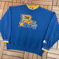 Pitt Panthers Stitched Graphic Crewneck | Size X-Large | Vintage 1990s Starter College Blue Sweater |
