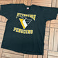 Pittsburgh Penguins Shawn McEachern Graphic Tee | Size X-Large | Vintage 1990s NHL Hockey Black T-Shirt |