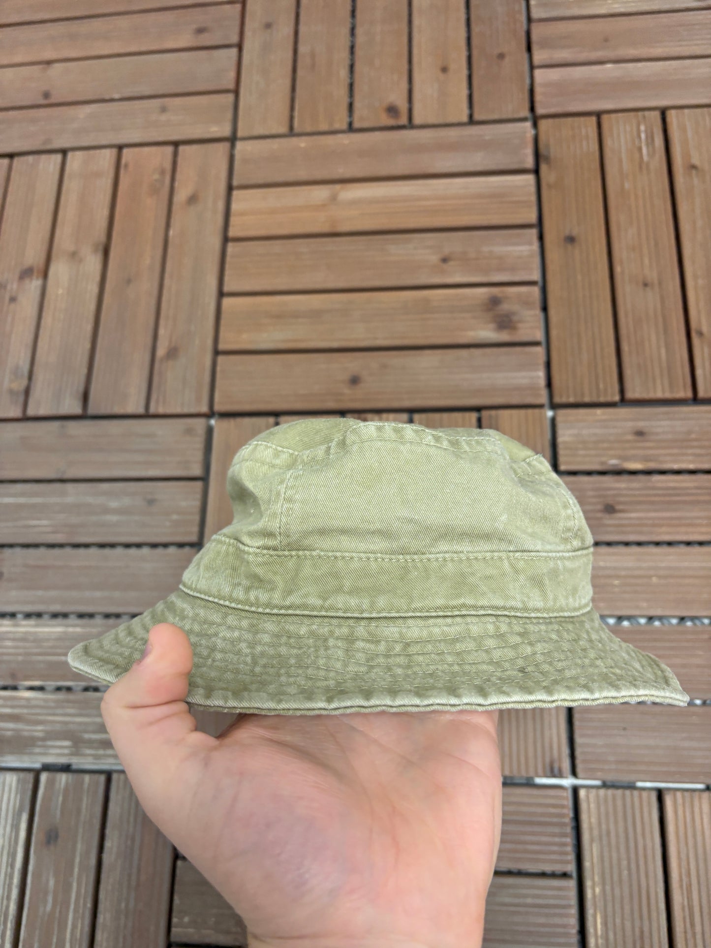 USA Tennis Embroidered Bucket Hat | Size S/M | Vintage 2000s Beige Bucket Hat |