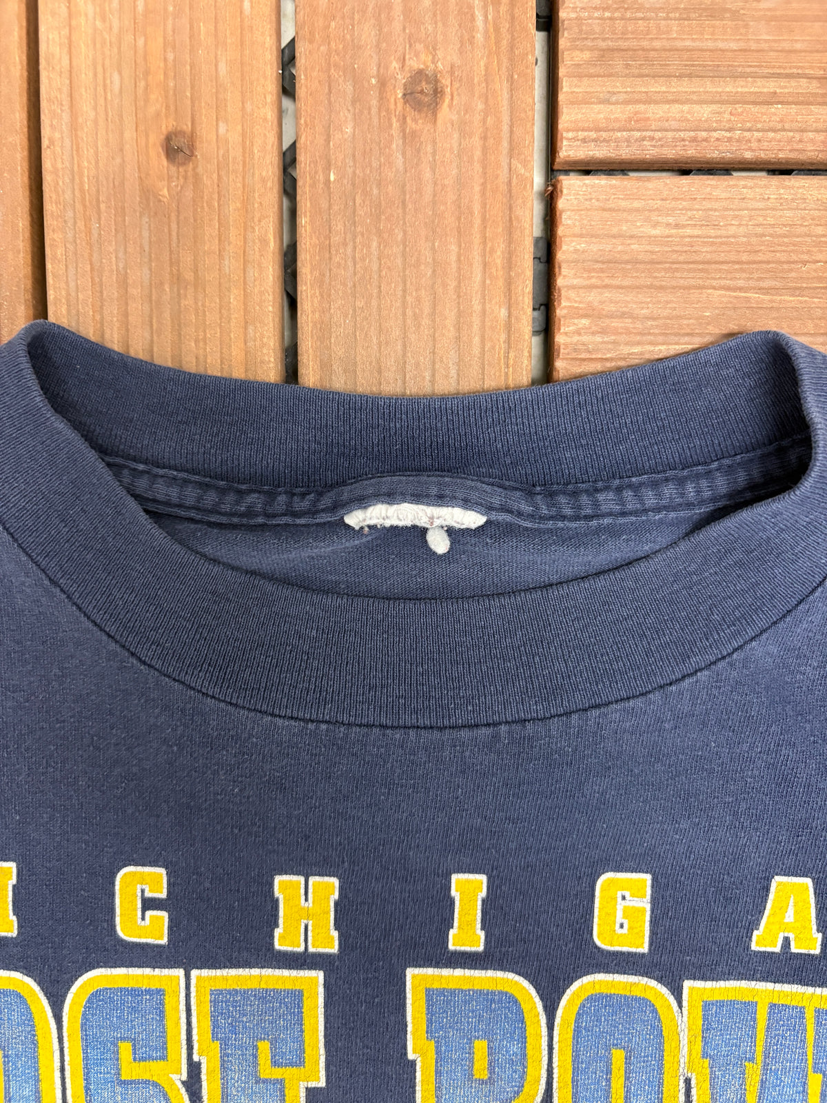 Michigan Wolverines Rose Bowl 1998 Graphic Tee | Size X-Large | Vintage 1990s College Football Blue T-Shirt |
