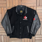 Canada National Curling Team 2005 Graphic Jacket | Size Small | Vintage 2000s Varsity Black Jacket |