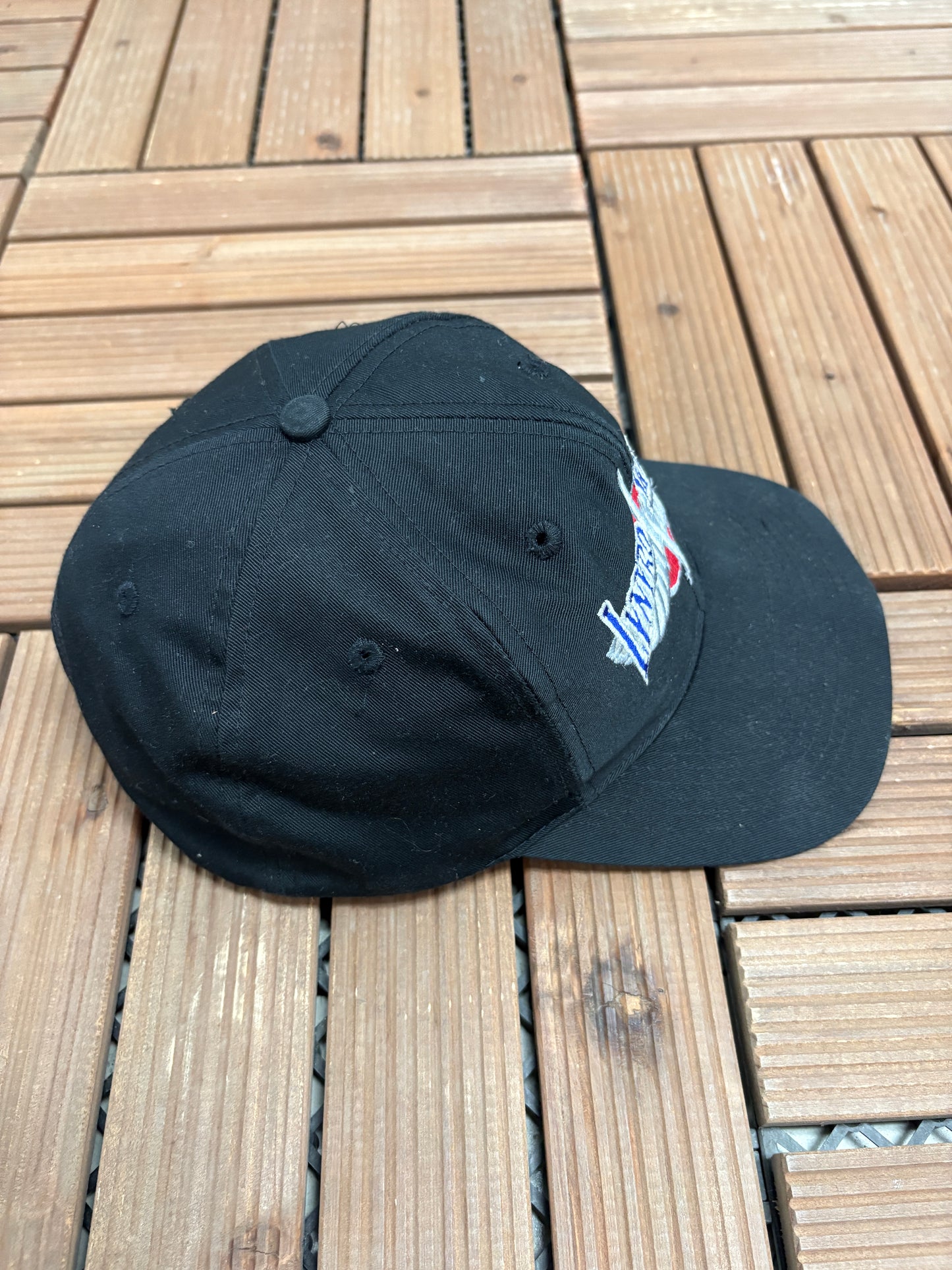 Lynyrd Skynyrd Graphic Hat | Snap Back | Vintage 1990s Rock Band Black Cap |