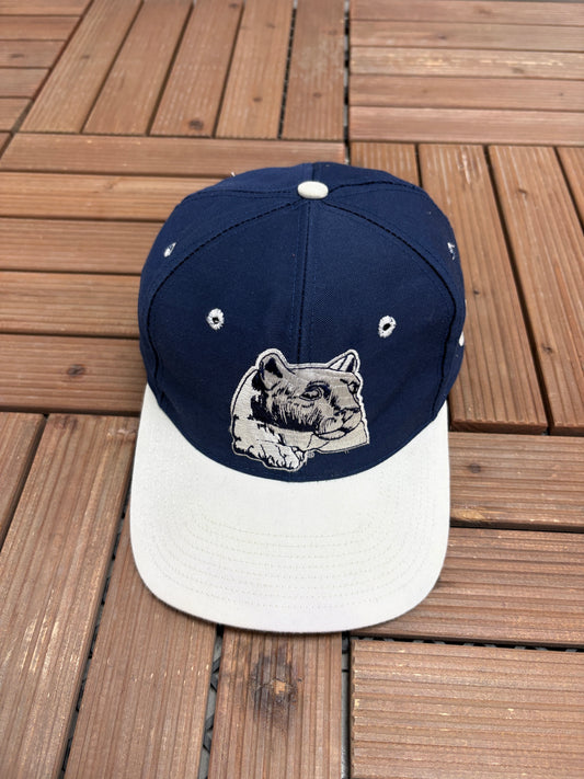 Penn State Nittany Lions Graphic Hat | Size 7 1/8 | Vintage 1990s College Blue Cap |