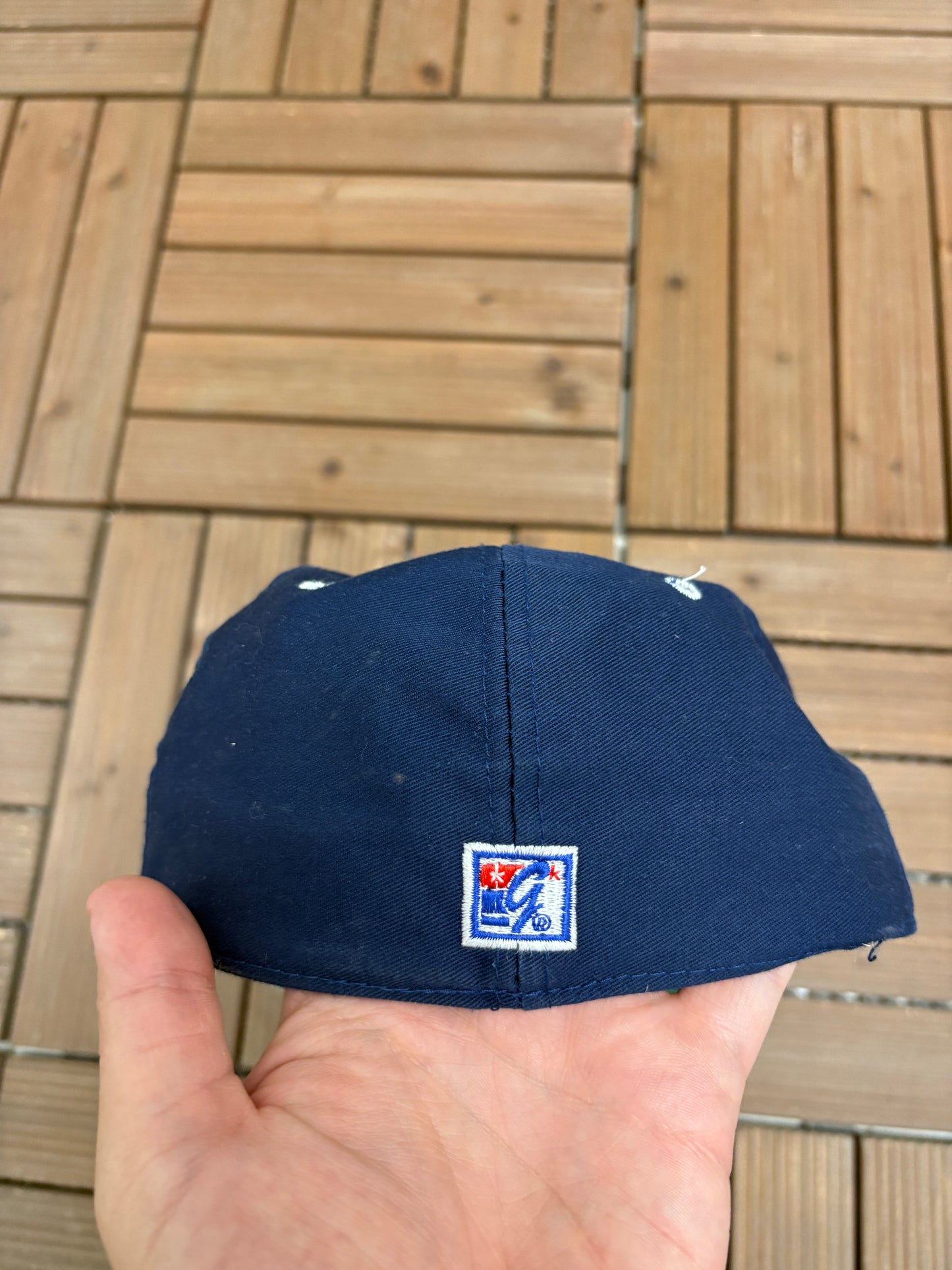 Penn State Nittany Lions Graphic Hat | Size 7 1/8 | Vintage 1990s College Blue Cap |
