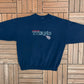 Tennessee Titans Embroidered Graphic Crewneck | Size Medium | Vintage 1990s NFL Football Blue Sweater |