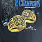 Chinatown Market Back 2 Back Champions Graphic Tee | Size Small | Modern Branded Black T-Shirt |