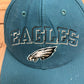 Philadelphia Eagles Stitched Graphic Hat | Snap Back | Vintage 1990s NFL Football Green Cap |