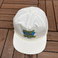 Sand Trap & Water Hazard Tour Guide Graphic Hat | Snap Back | Vintage 1990s Golf White Cap |
