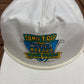 Sand Trap & Water Hazard Tour Guide Graphic Hat | Snap Back | Vintage 1990s Golf White Cap |