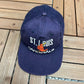 St. Louis Cardinals Embroidered Graphic Hat | Snap Back | Vintage 1990s MLB Baseball Blue Cap |