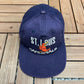 St. Louis Cardinals Embroidered Graphic Hat | Snap Back | Vintage 1990s MLB Baseball Blue Cap |