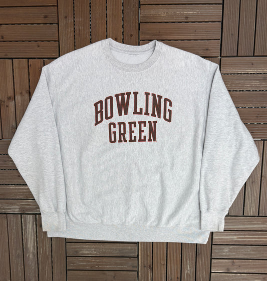 Bowling Green Falcons Graphic Crewneck | Size XX-Large | Vintage 2000s Reverse Weave College Grey Sweater |