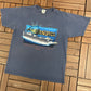 Grand Princess Cruises Inaugural Season 1998 Graphic Tee | Size Large | Vintage 1990s Promotional Blue T-Shirt |