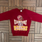 Washington Redskins Super Bowl XXVI Graphic Crewneck | Size Medium | Vintage 1990s NFL Football Red Sweater |