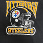 Pittsburgh Steelers Graphic Tee | Size Medium | Vintage 1980s NFL Football Black T-Shirt |