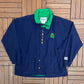 Notre Dame Fighting Irish Graphic Jacket | Size Large | Vintage 1990s College Blue Jacket |