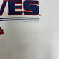 Atlanta Braves Graphic Crewneck | Size XX-Large | Vintage 2000s MLB Baseball White Sweater |