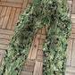 Camouflage Army Cargo Pants | Size Medium-Short | Vintage 1990s Camouflage Green Cargo Pants |