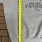 New England Patriots Super Bowl XXXVI Champions Graphic Crewneck | Size X-Large | Vintage 2000s NFL Football Grey Sweater |