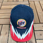 Miller Lite Racing Rusty Wallace NASCAR Embroidered Hat | Strap Back | Vintage 2000s Racing Blue Cap |