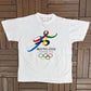Beijing Olympics 2008 Graphic Tee | Size XX-Large | Vintage 2000s Promotional White T-Shirt |