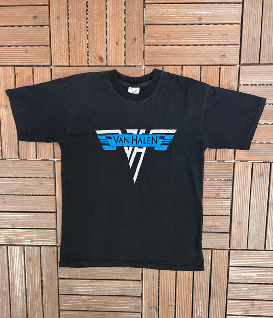 Van Halen Reunion Tour 2007-2008 Graphic Tee | Size Medium | Vintage 2000s Rock Band Black T-Shirt |