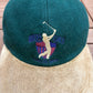Waves Golf Collection Graphic Hat | Metal Clasp | Vintage 1990s Golf Green Cap |