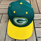 Green Bay Packers Embroidered Graphic Hat | Snap Back | Vintage 1990s NFL Football Green Cap |