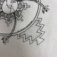 Ron Toahani Jackson Novajo Art Graphic Tee | Size X-Large | Vintage 1990s Single Stitch White T-Shirt |