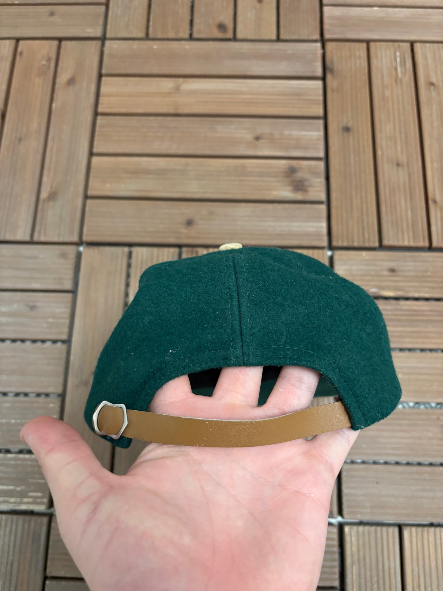 Waves Golf Collection Graphic Hat | Metal Clasp | Vintage 1990s Golf Green Cap |