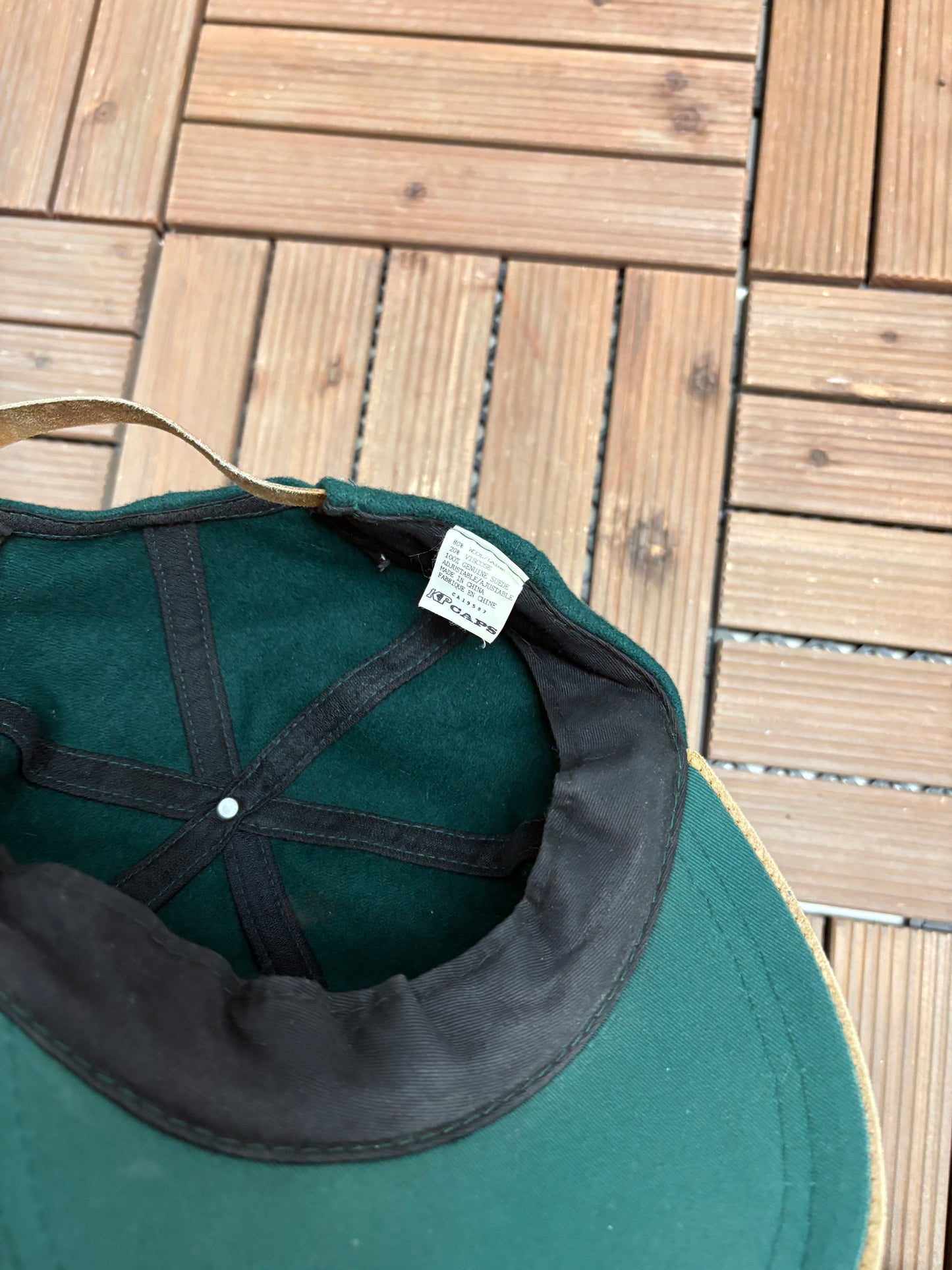Waves Golf Collection Graphic Hat | Metal Clasp | Vintage 1990s Golf Green Cap |