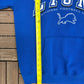 Detroit Lions Graphic Hoodie | Size Medium | Vintage 1990s NFL Football Blue Sweater |