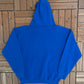 Detroit Lions Graphic Hoodie | Size Medium | Vintage 1990s NFL Football Blue Sweater |