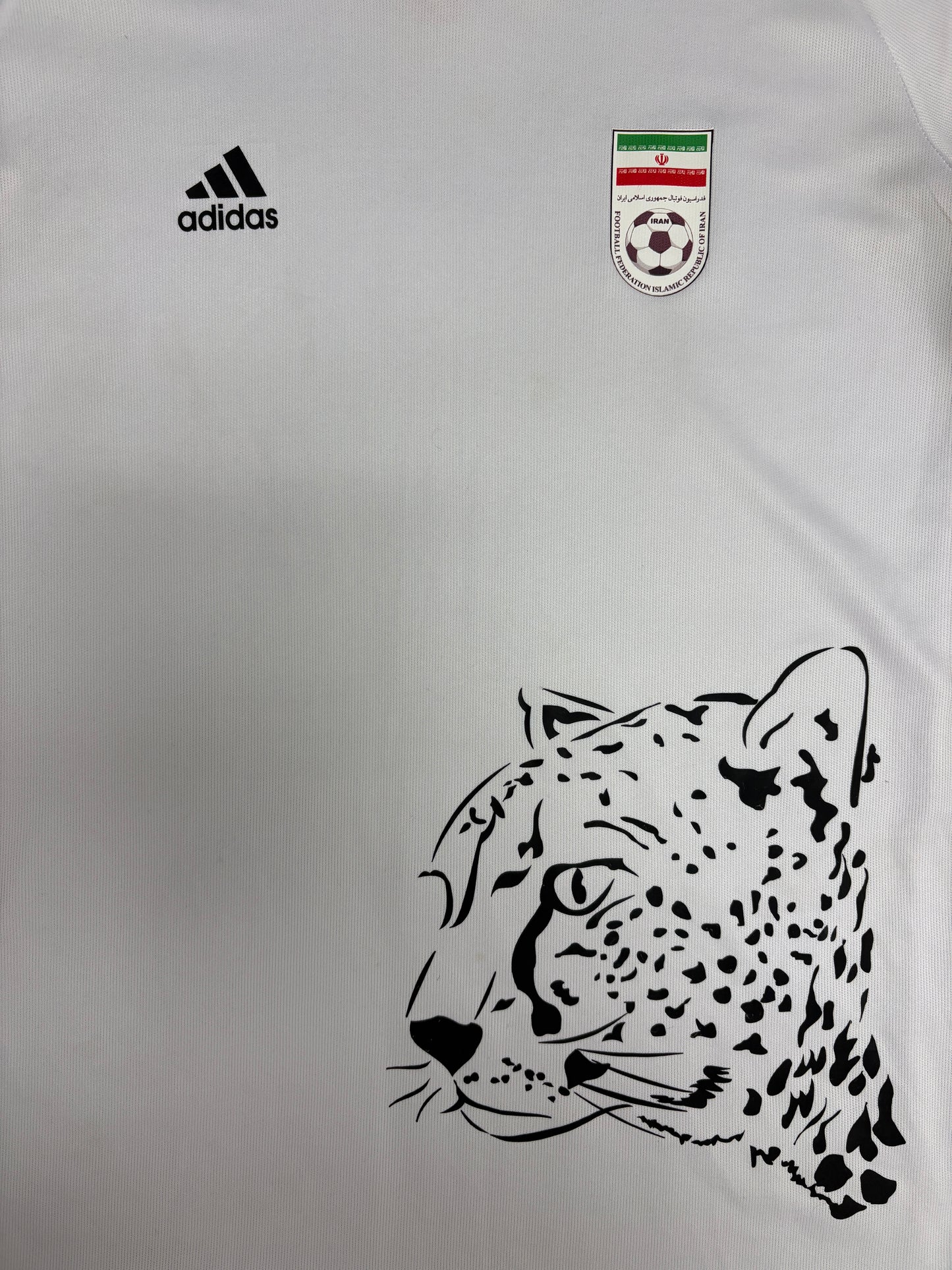 Iran National Football Team Home Kit | Size XX-Large | Vintage 2000s White Soccer Jersey |