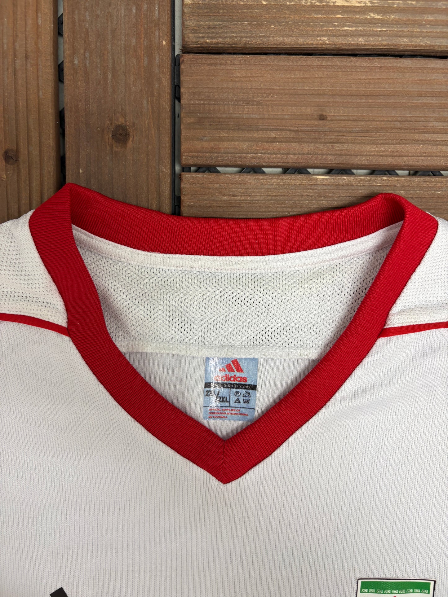 Iran National Football Team Home Kit | Size XX-Large | Vintage 2000s White Soccer Jersey |