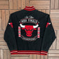 Chicago Bulls Champions Reversible Jacket | Size X-Large | Vintage 2000s NBA Basketball Black Jacket |