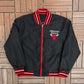Chicago Bulls Champions Reversible Jacket | Size X-Large | Vintage 2000s NBA Basketball Black Jacket |