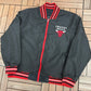 Chicago Bulls Champions Reversible Jacket | Size X-Large | Vintage 2000s NBA Basketball Black Jacket |
