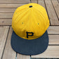 Pittsburgh Pirates Embroidered Hat | Size 7 1/4 | Vintage 1990s MLB Baseball Yellow Cap |