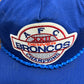 Denver Broncos AFC Champions Graphic Hat | Strap Back | Vintage 1990s NFL Football Blue Cap |