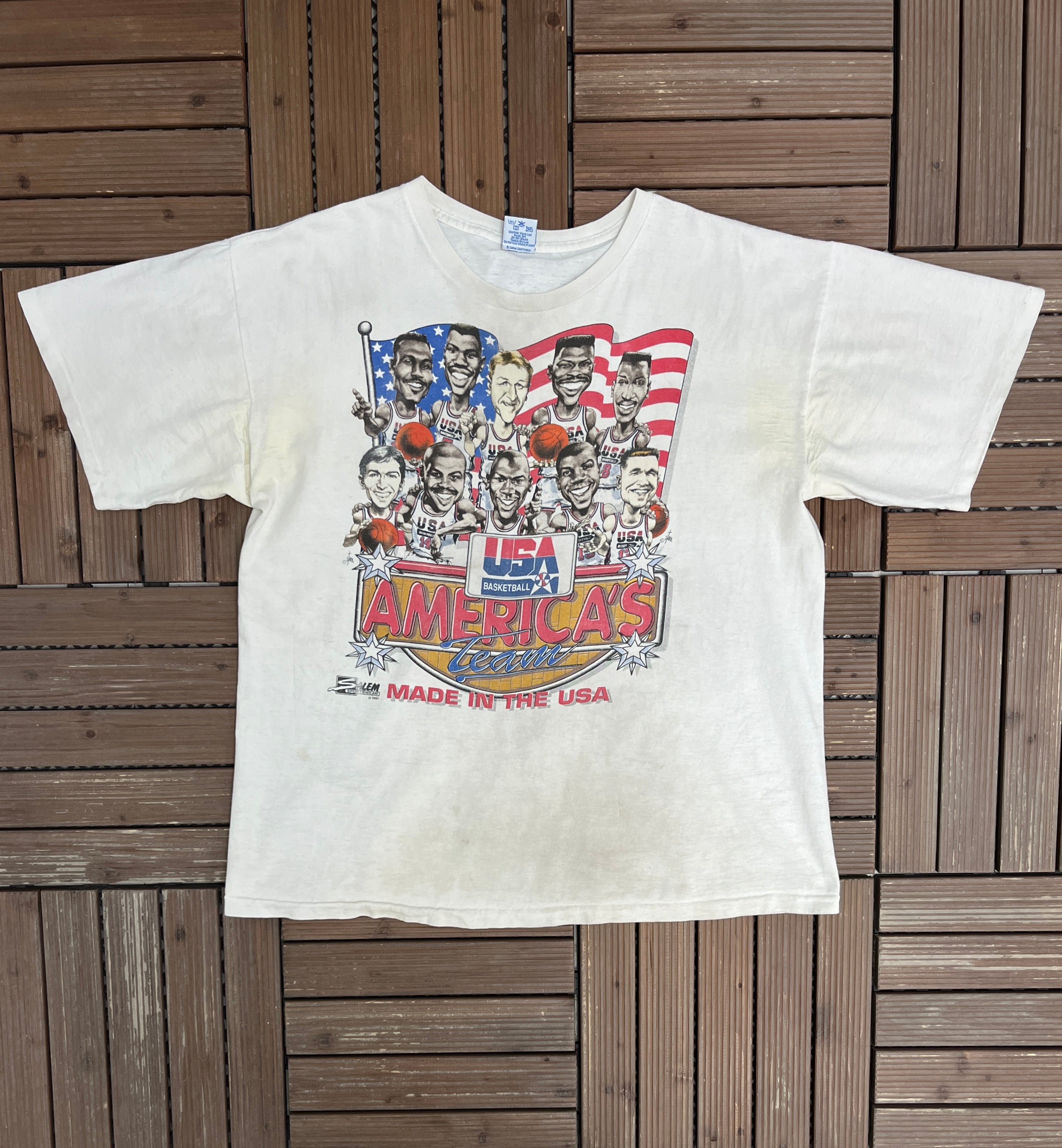 USA Basketball Dream Team Bighead Graphic Tee | Size X-Large