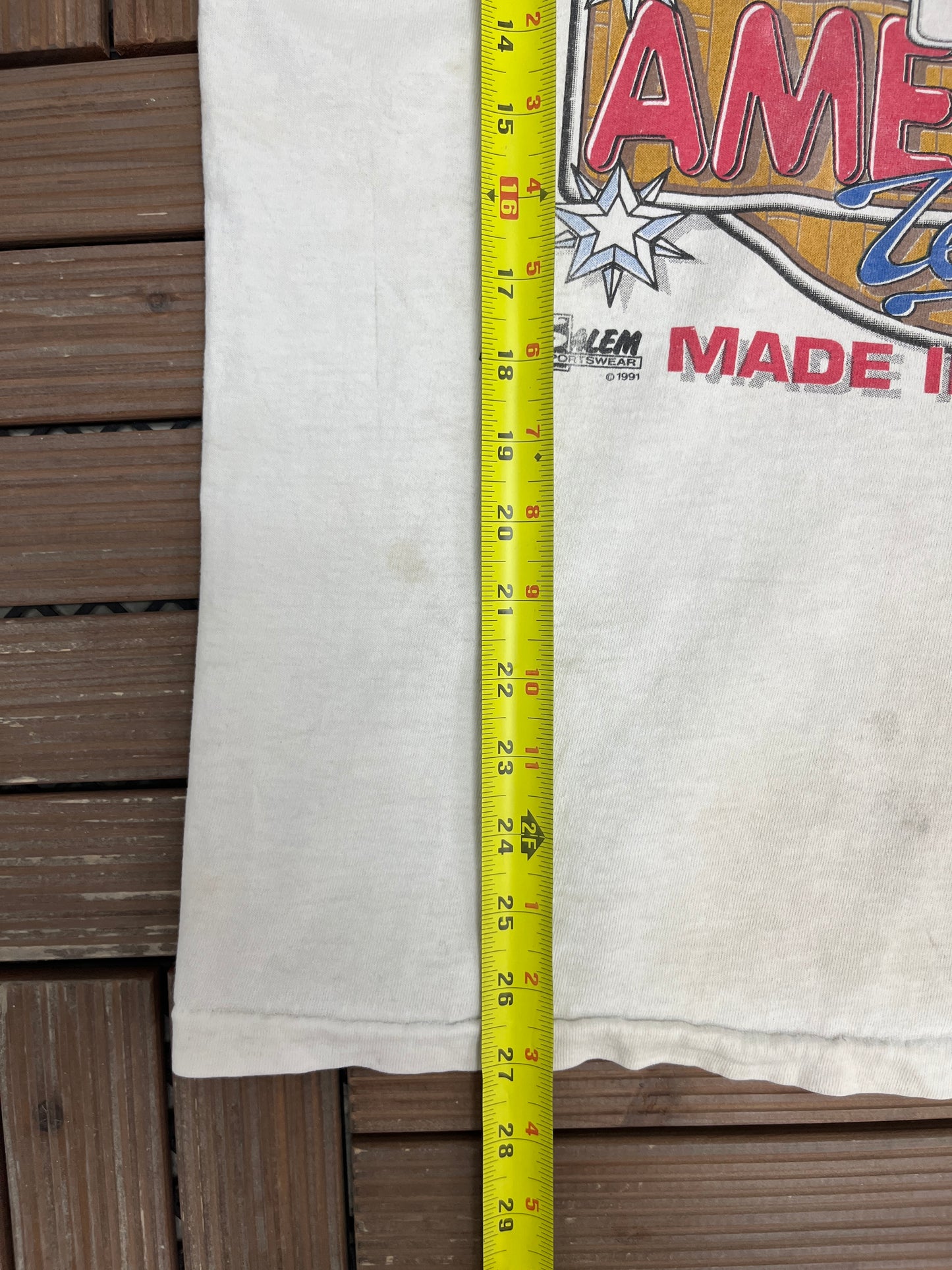 USA Basketball Dream Team Bighead Graphic Tee | Size X-Large | Vintage 1990s Salem Sportswear White T-Shirt |