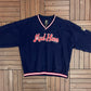 Toledo Mud Hens Stitched Graphic Windbreaker | Size XX-Large | Vintage 2000s MiLB Baseball Blue Light Jacket |