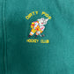 Dirty Pigs Hockey Graphic Jacket | Size Large | Vintage 1990s Varsity Green Jacket |