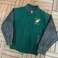 Dirty Pigs Hockey Graphic Jacket | Size Large | Vintage 1990s Varsity Green Jacket |