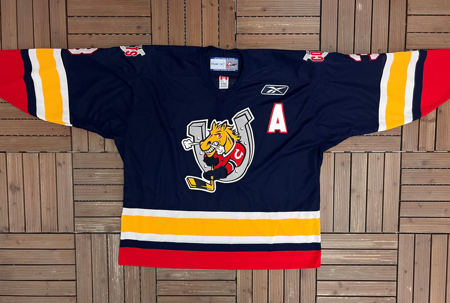 Barrie Colts Kyle van de Bospoort Hockey Jersey | Size XX-Large | Vintage 2000s OHL Hockey Blue Jersey |