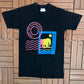 Miami Metro Zoo Save The Elephants Graphic Tee | Size Large | Vintage 1990s Promotional Black T-Shirt |