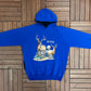 Lake Charlotte Nova Scotia, Canada Graphic Hoodie | Size X-Large | Vintage 1990s Blue Tourist Sweater |