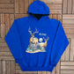 Lake Charlotte Nova Scotia, Canada Graphic Hoodie | Size X-Large | Vintage 1990s Blue Tourist Sweater |