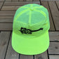 Molson Canadian Rocks Graphic Hat | Snap Back | Vintage 1990s Promotional Neon Yellow Cap |